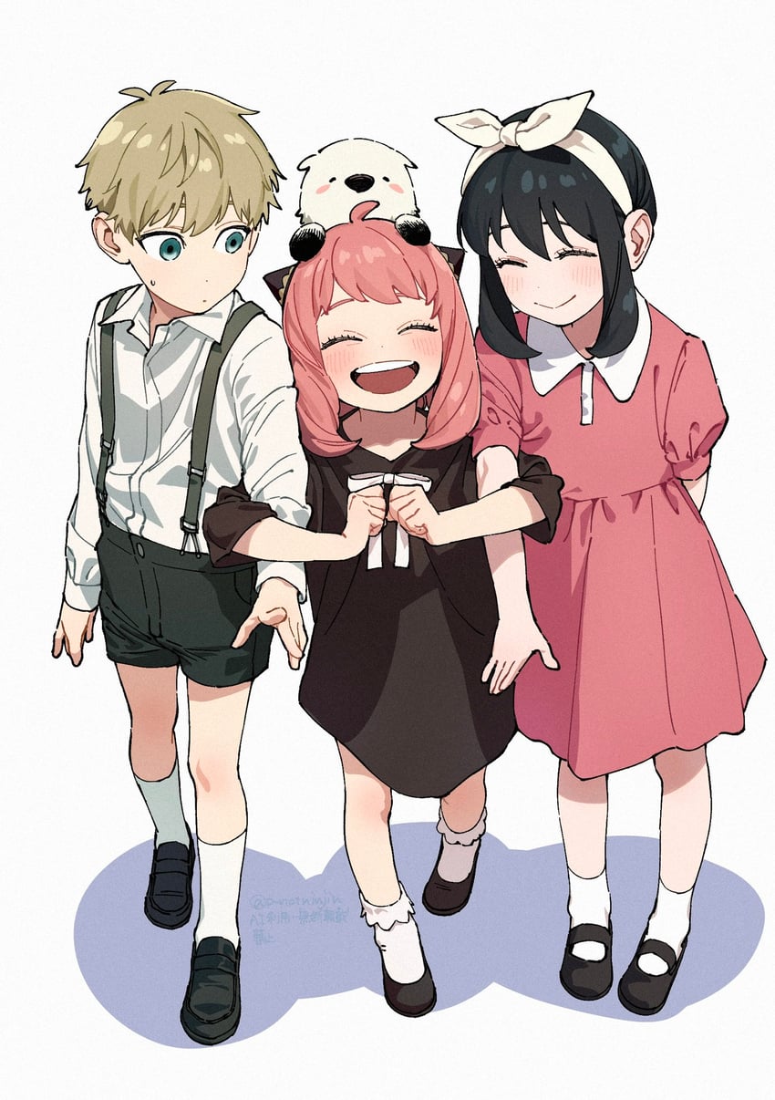 yor briar, anya, twilight, and bond (spy x family) drawn by p_notninjin