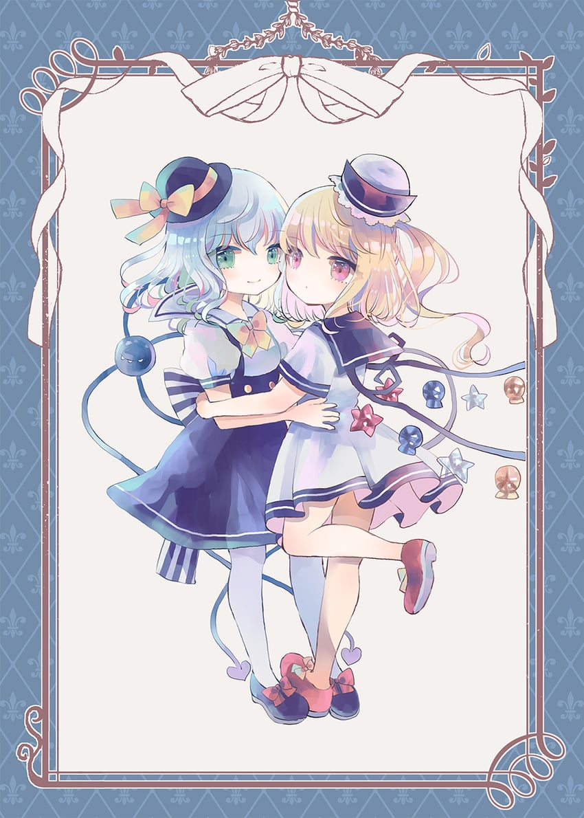 flandre scarlet and komeiji koishi (touhou and 1 more) drawn by hiyuu_(hiyualice)