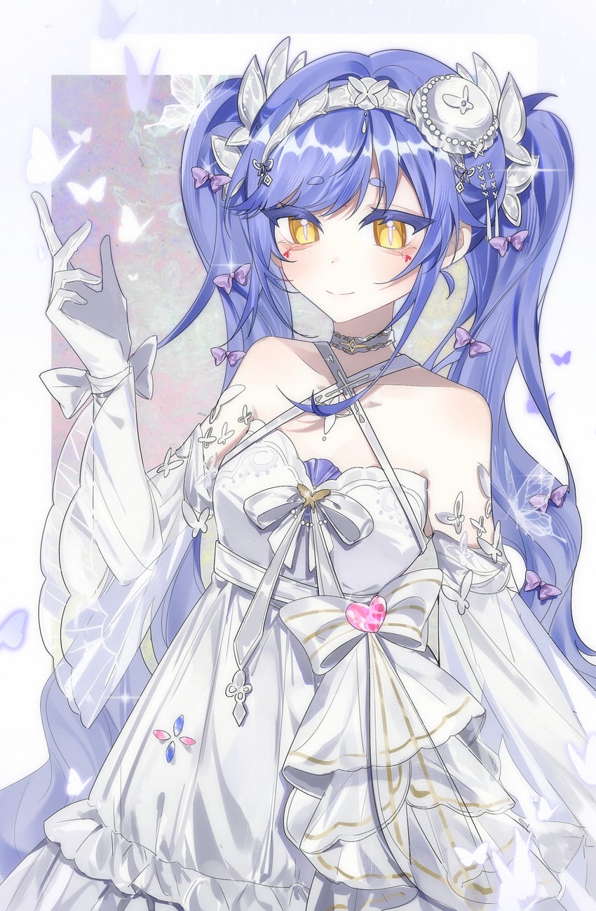 azusa (nijisanji and 2 more) drawn by kao_yixia_zai_chi