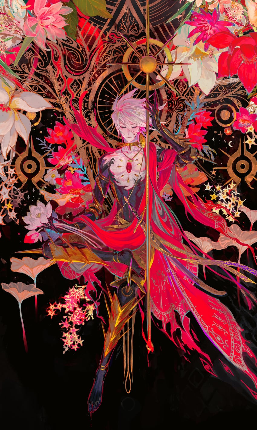 karna (fate and 1 more) drawn by egawa_akira