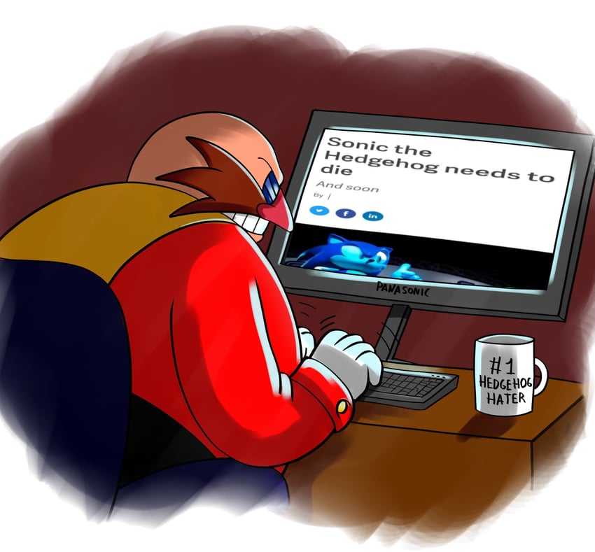sonic the hedgehog, dr. eggman, and classic eggman (sonic and 2 more) drawn by clarissa_arts