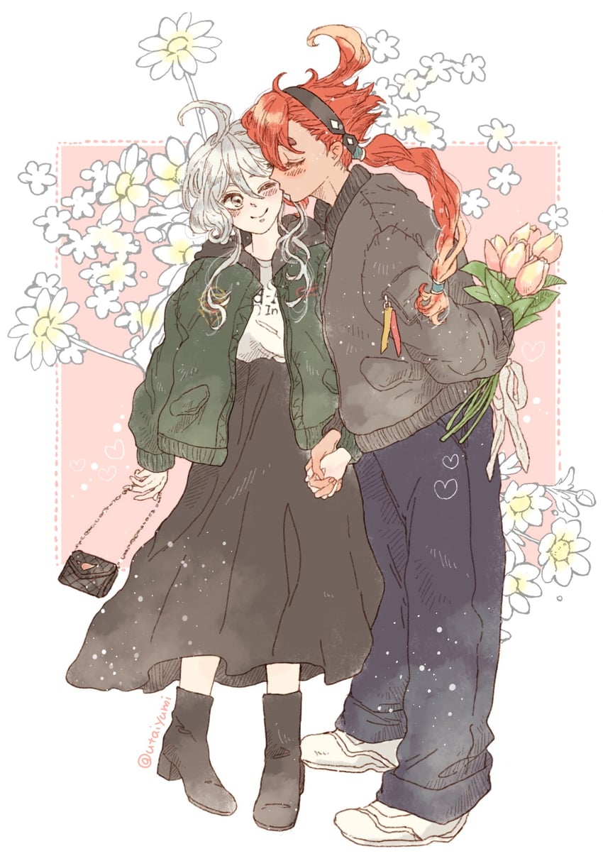 suletta mercury and miorine rembran (gundam and 1 more) drawn by utai_yumi