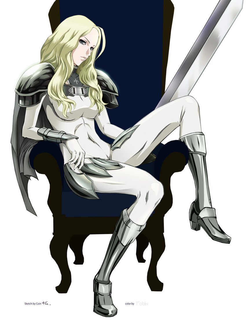 teresa (claymore) drawn by coin_nemu. and robin_gi