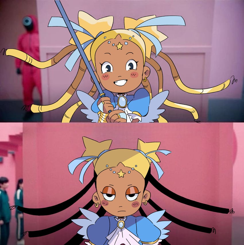 aika and star guardian: guardian of the stars (squid game and 1 more) drawn by scribbleguy6