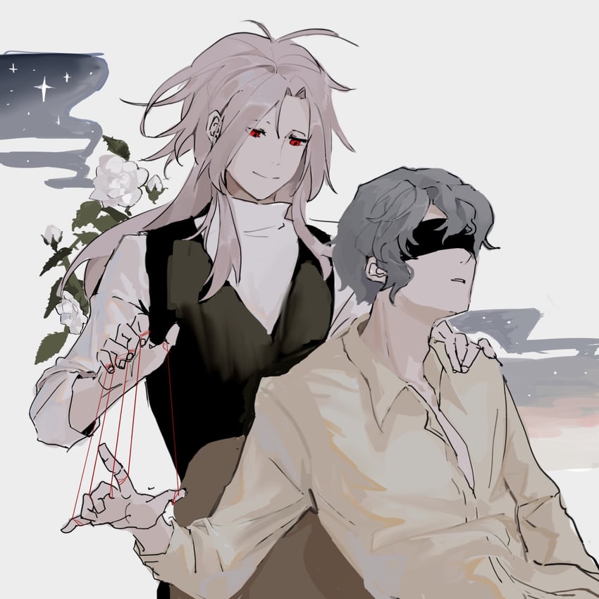 hatsutori hajime and utsugi noriyuki (saibou shinkyoku) drawn by vihua6