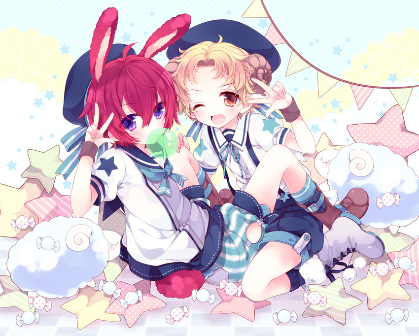 marui bunta and akutagawa jirou (tennis no ouji-sama) drawn by moriyama_shijimi