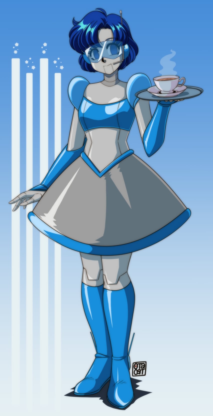 mizuno ami (bishoujo senshi sailor moon) drawn by 0tacat