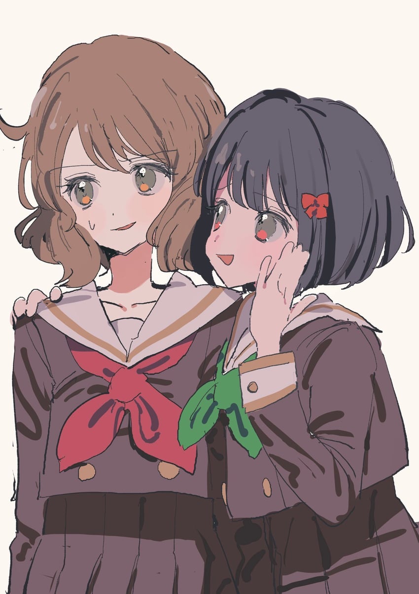 oumae kumiko and hisaishi kanade (hibike! euphonium) drawn by okomeiro