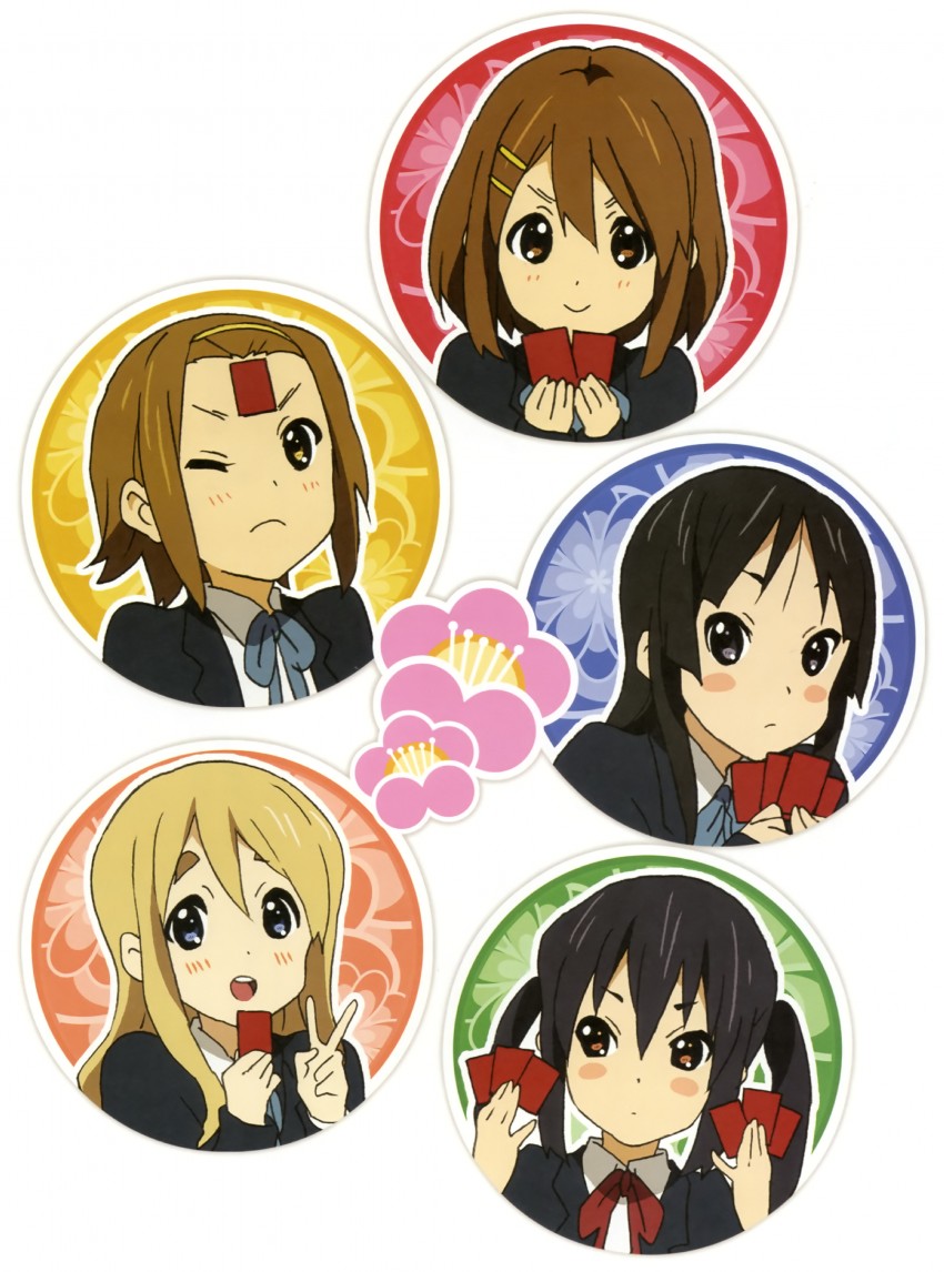 akiyama mio, nakano azusa, hirasawa yui, tainaka ritsu, and kotobuki tsumugi (k-on!) drawn by horiguchi_yukiko