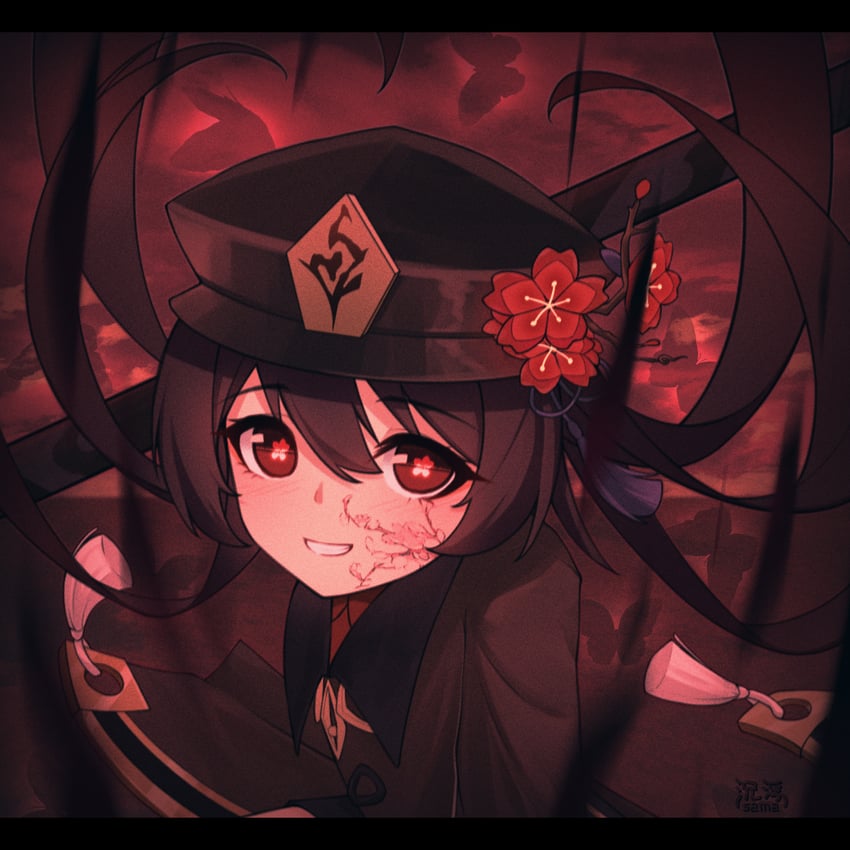 hu tao (genshin impact) drawn by chenfusama
