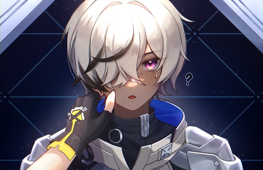 trailblazer, caelus, and arlan (honkai and 1 more) drawn by b1and_salt