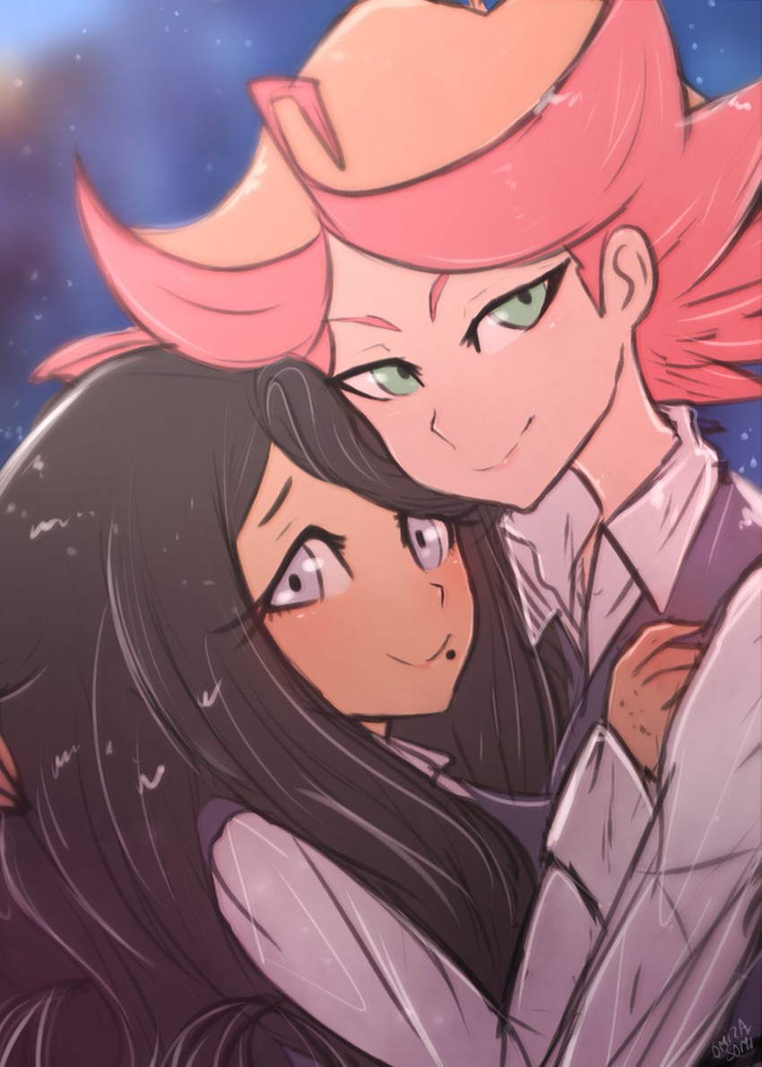 amanda o'neill and zz (original and 1 more) drawn by omiza_somi