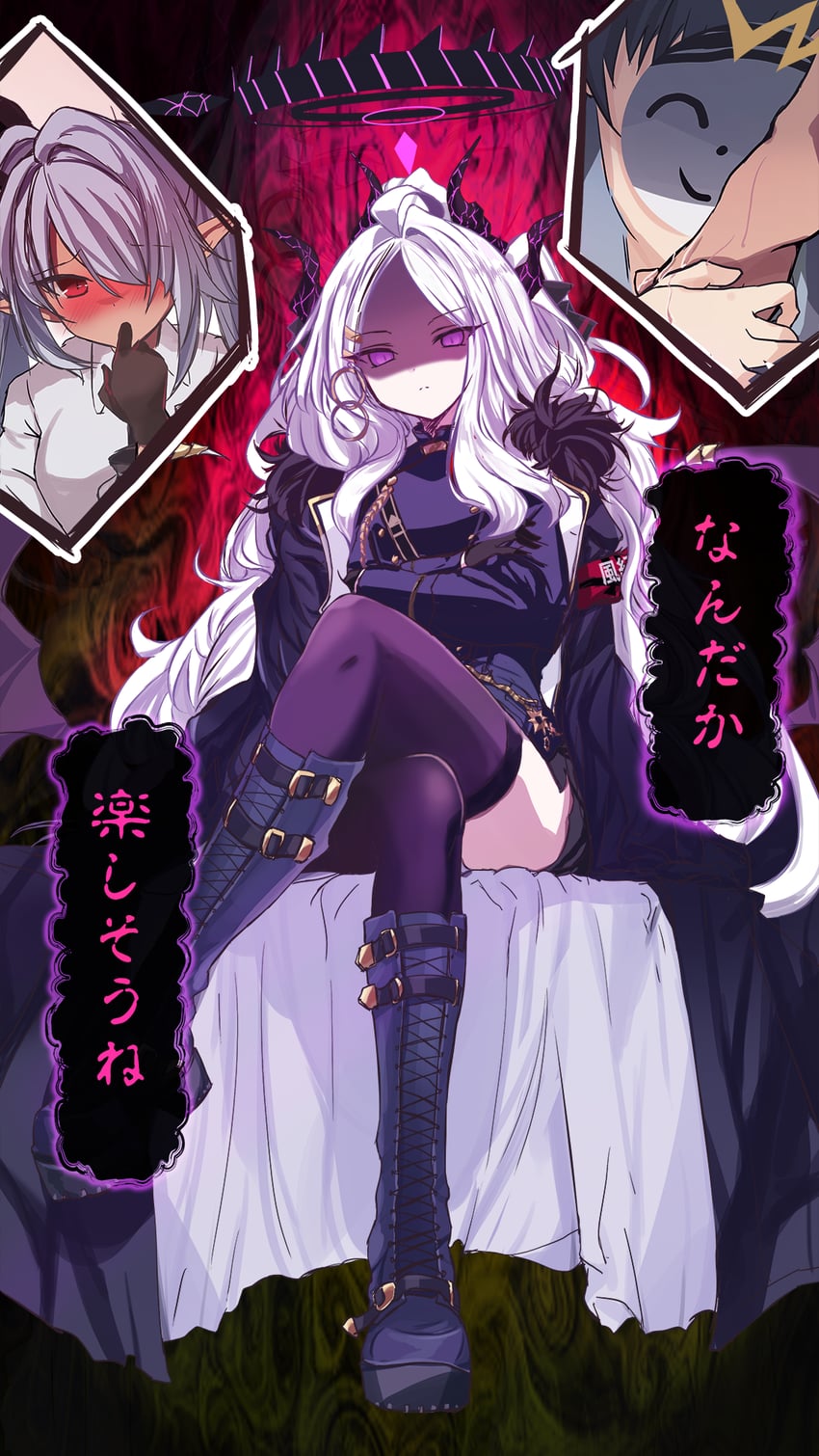 sensei, doodle sensei, hina, and iori (blue archive) drawn by cutlass_(classic_chocolate)