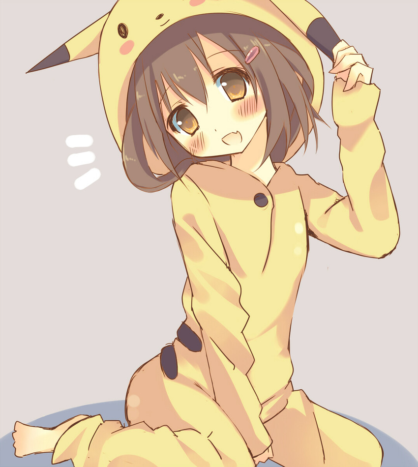 pikachu and ikazuchi (kantai collection and 1 more) drawn by minase_kaya
