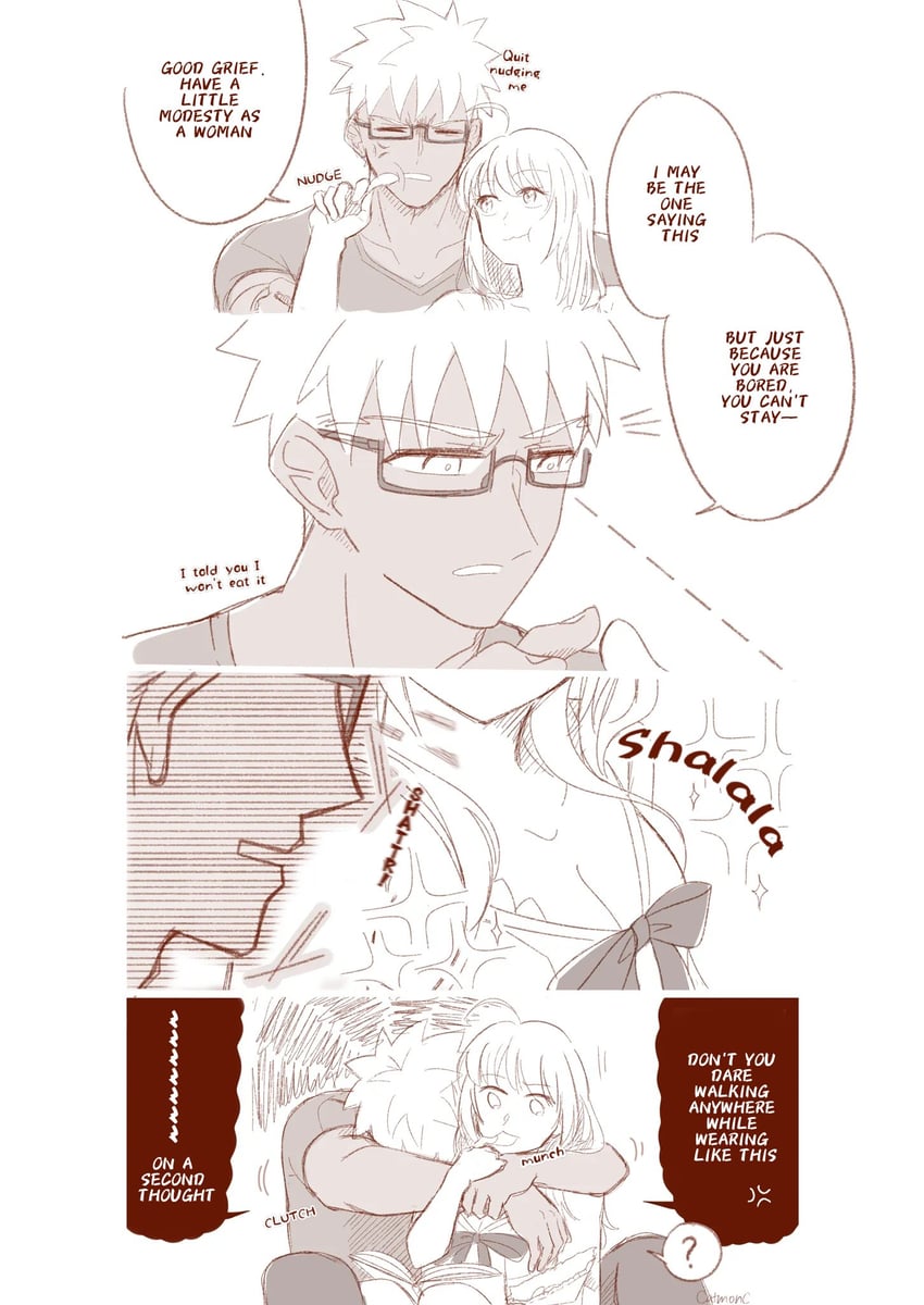 artoria pendragon, saber, and archer (fate and 1 more) drawn by alleycat_nd