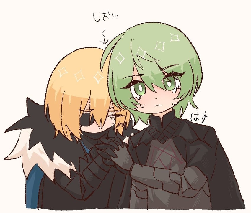 dimitri alexandre blaiddyd and male byleth (fire emblem and 1 more) drawn by hasu_lolot