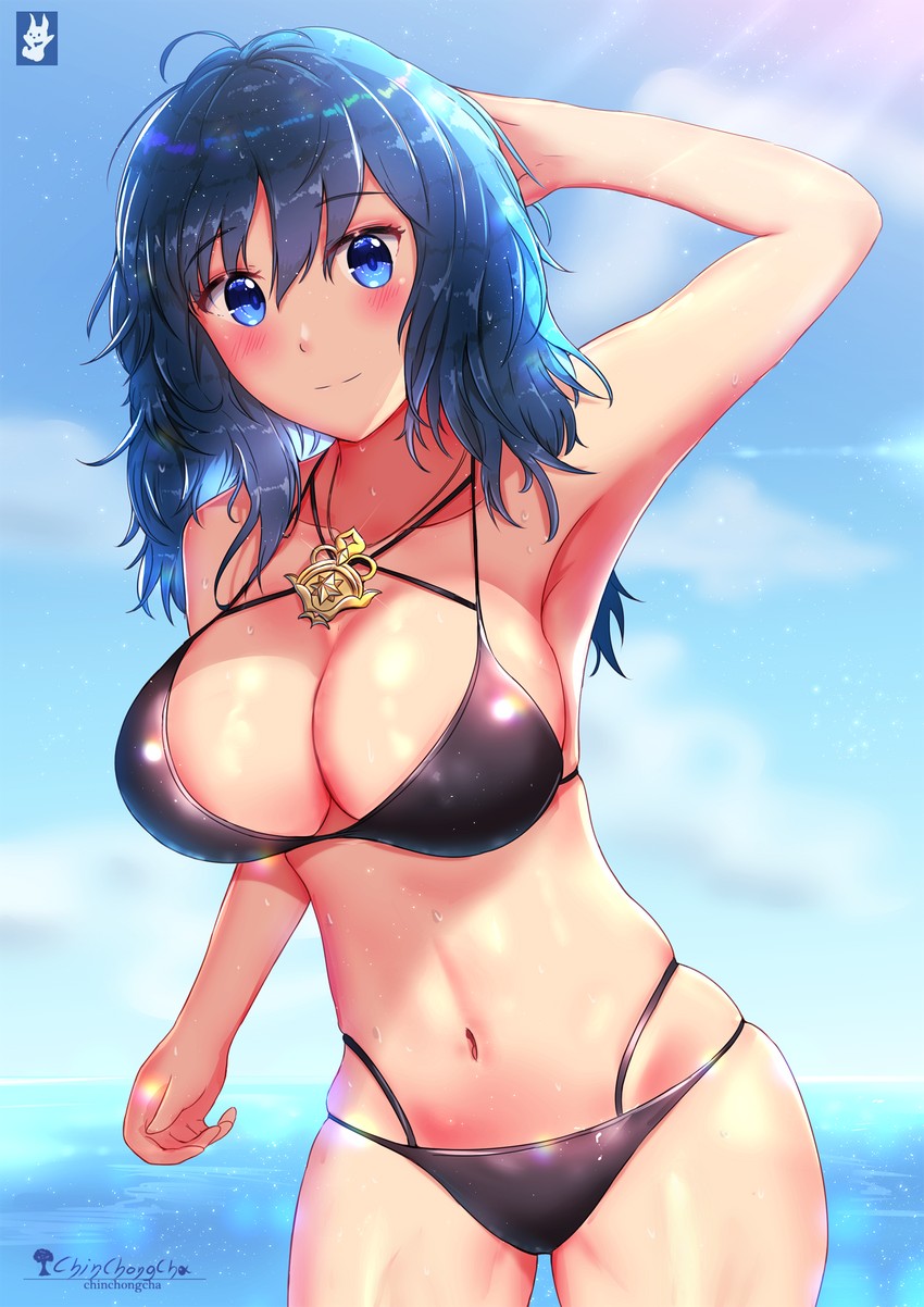 female byleth (fire emblem and 1 more) drawn by chinchongcha