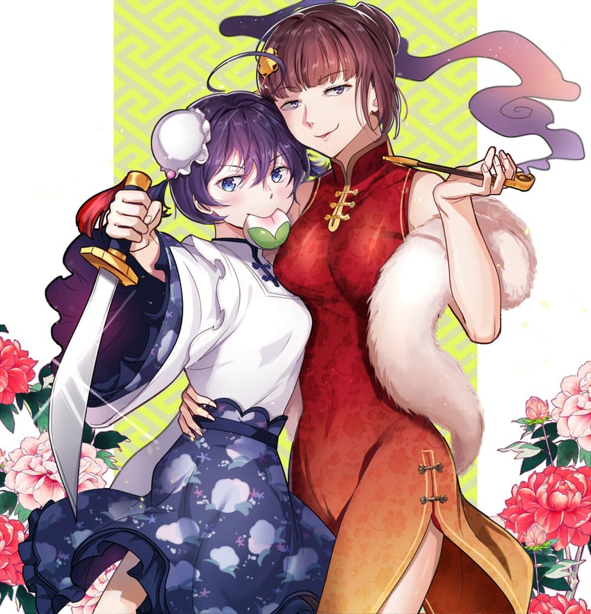 izumi kyouka and yosano akiko (bungou stray dogs and 1 more) drawn by haveanicedream