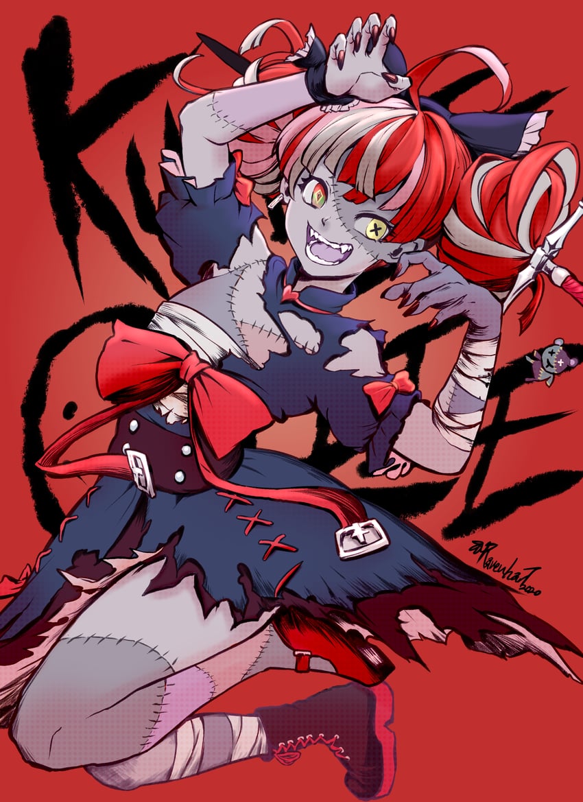 kureiji ollie and udin (hololive and 1 more) drawn by ravenhart