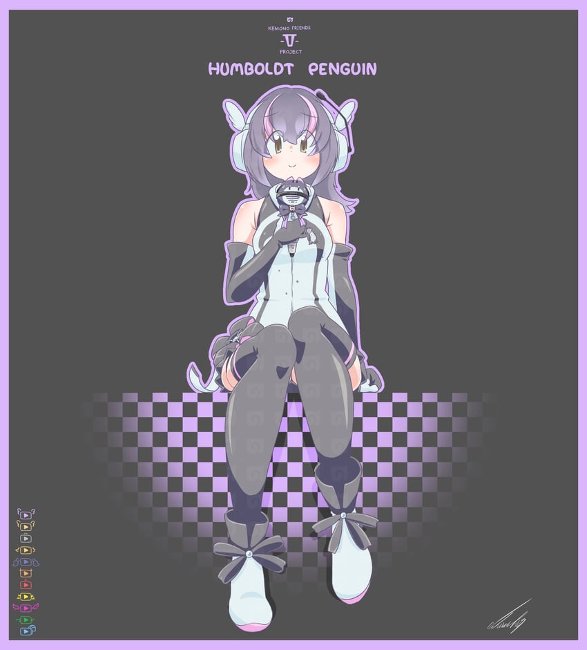 lucky beast and humboldt penguin (kemono friends and 1 more) drawn by cherushi_2