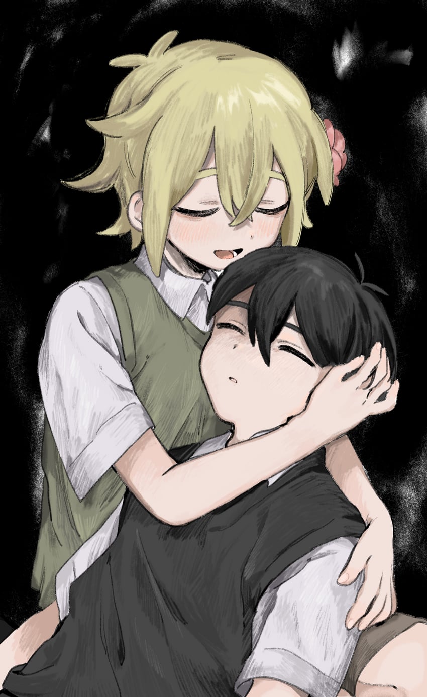 sunny and basil (omori) drawn by atama_ga_pa