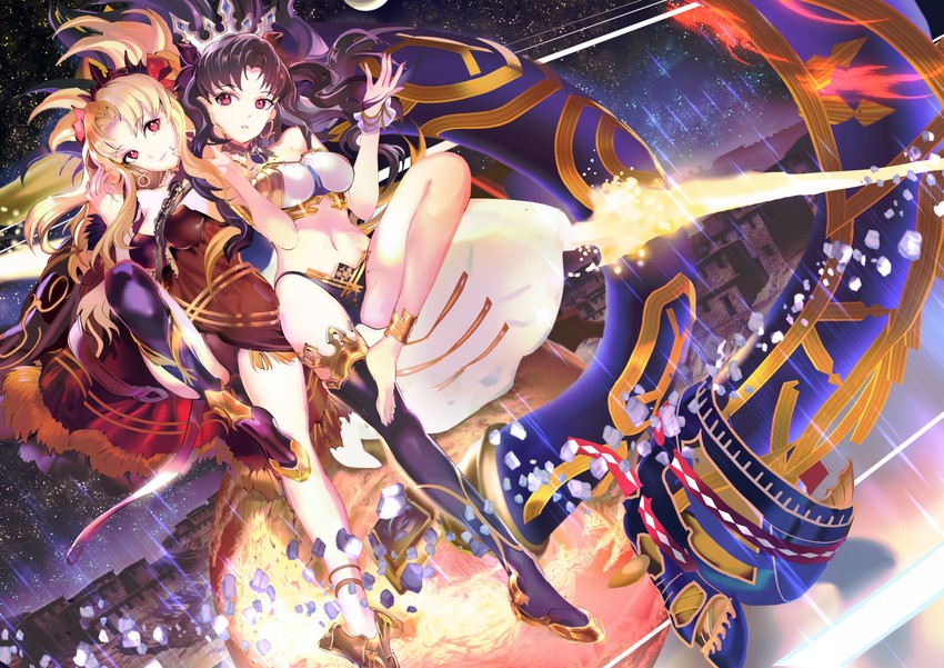 ereshkigal and ishtar (fate and 1 more) drawn by 119