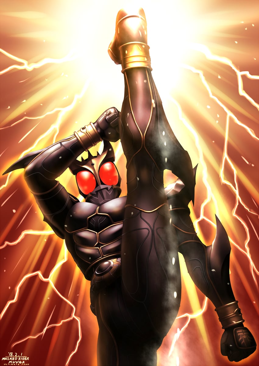 kamen rider kuuga (kamen rider and 1 more) drawn by taikyoku_tsurugi