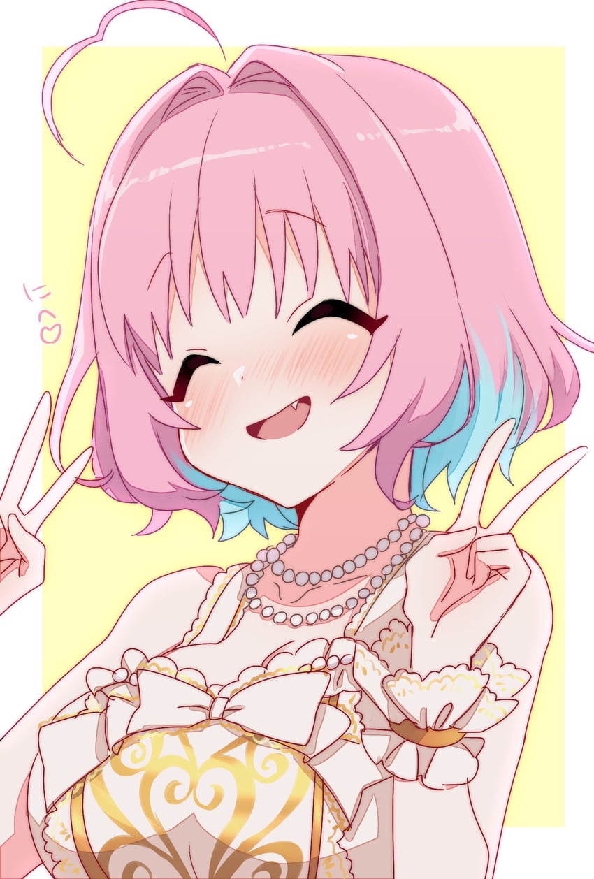 yumemi riamu (idolmaster and 1 more) drawn by sukoyaka_(100hituzi)