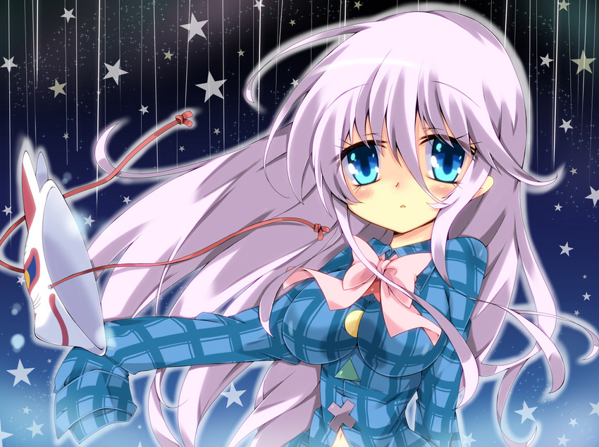 hata no kokoro (touhou) drawn by milkpanda
