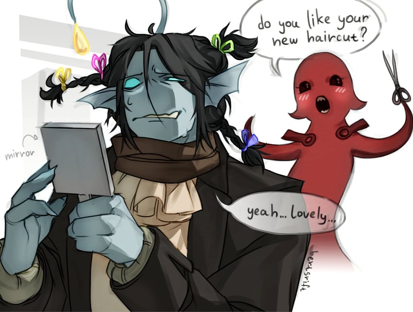 sebastian solace and imaginary friend (roblox and 1 more) drawn by br_not_here