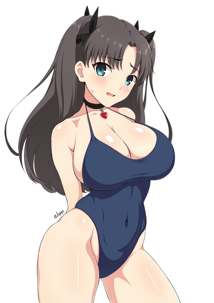 tohsaka rin (fate and 1 more) drawn by elun_(llelunlun)