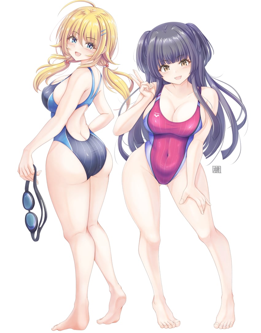 mayuzumi fuyuko and hachimiya meguru (idolmaster and 1 more) drawn by tong_shui