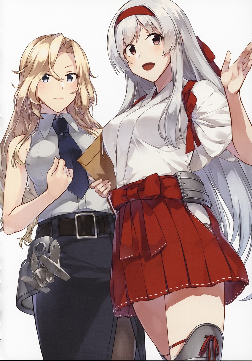 shoukaku and hornet (kantai collection) drawn by konishi_(koconatu)