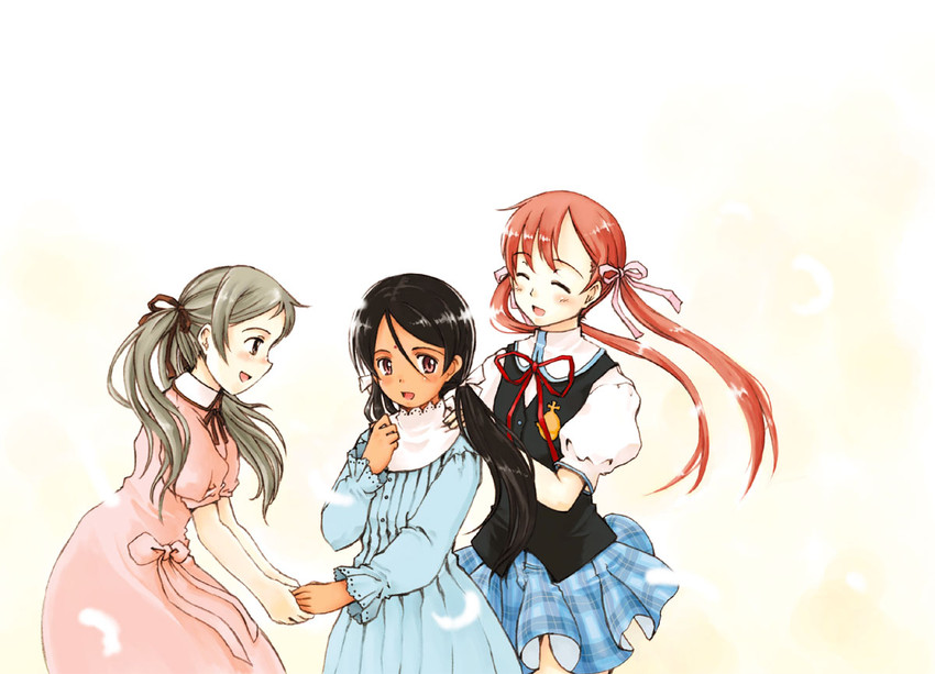 kaya xavier, sayu, and onodera asahi (shoujo mahou gaku littlewitch romanesque and 2 more) drawn by ooshiro_youkou