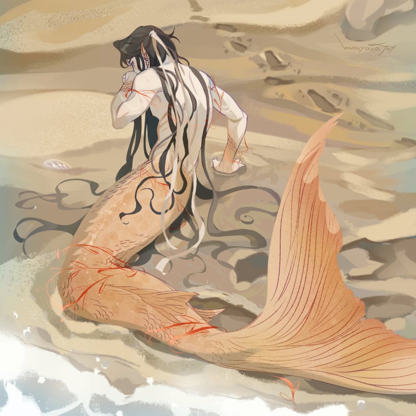 chu wanning (erha he tadebai mao shizun) drawn by masyanajoy