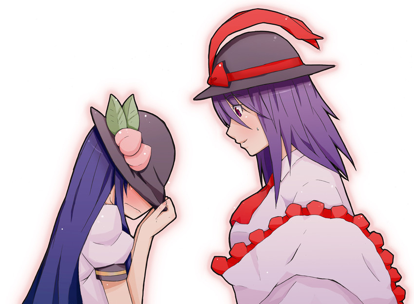hinanawi tenshi and nagae iku (touhou) drawn by ogata_hiro
