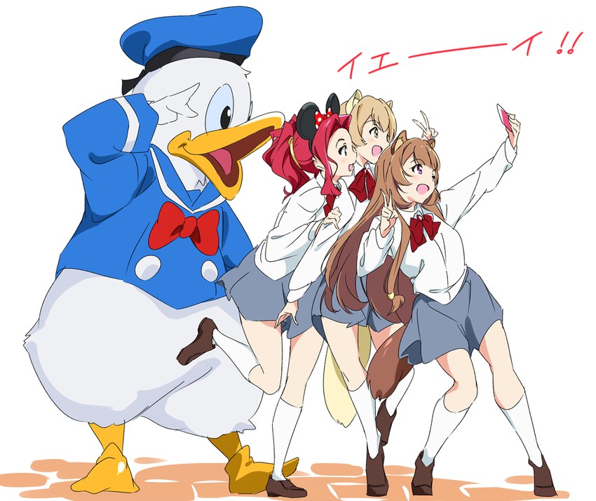 raphtalia, donald duck, malty s melromarc, and rifana (tate no yuusha no nariagari and 3 more) drawn by umanosuke