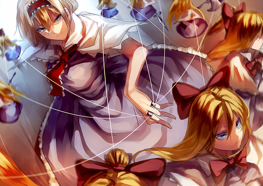alice margatroid and shanghai doll (touhou) drawn by u_u_zan