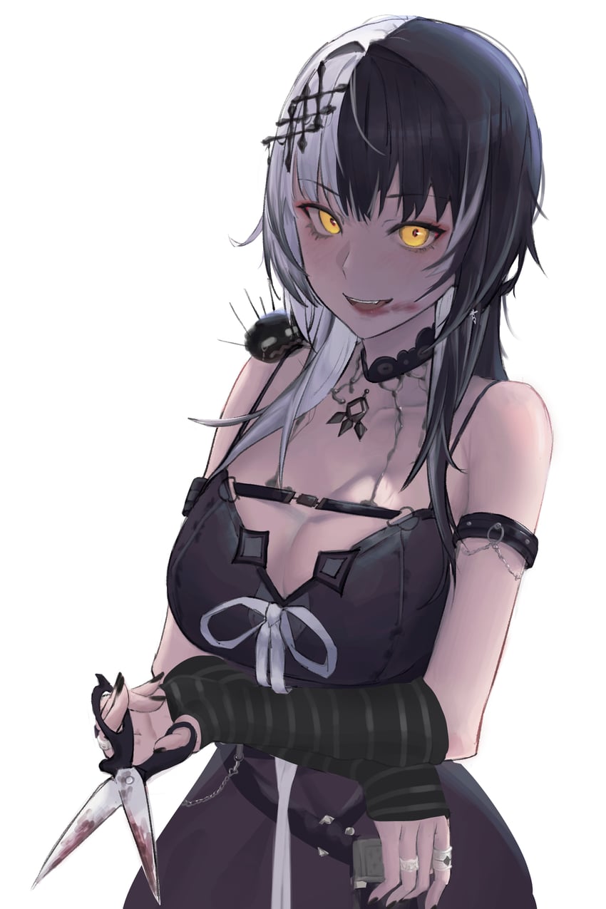 shiori novella and yorick (hololive and 1 more) drawn by muimi