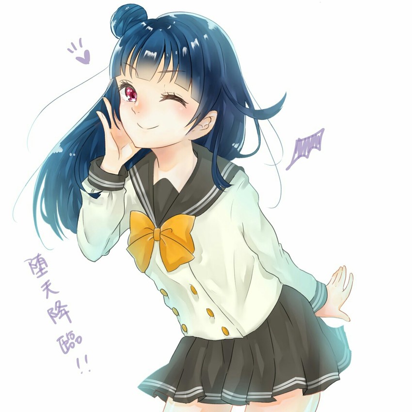 tsushima yoshiko (love live! and 1 more) drawn by kuusui_(mi10zu05)