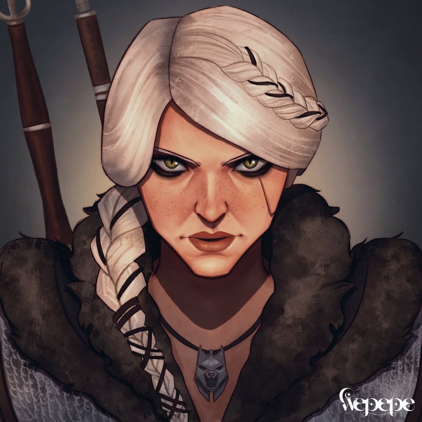 ciri (the witcher and 1 more) drawn by wepepe_draws