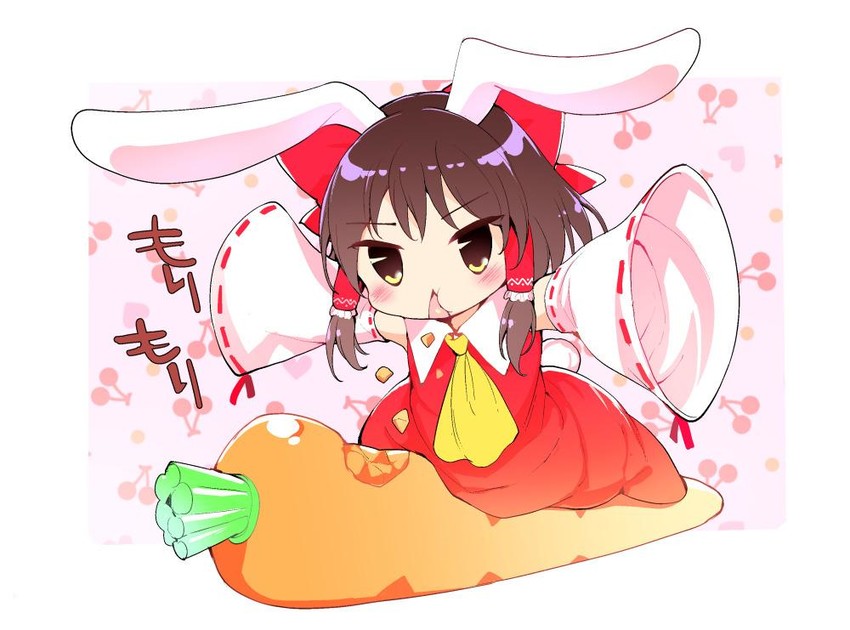 hakurei reimu and sakenomi (touhou and 1 more) drawn by mutsutake