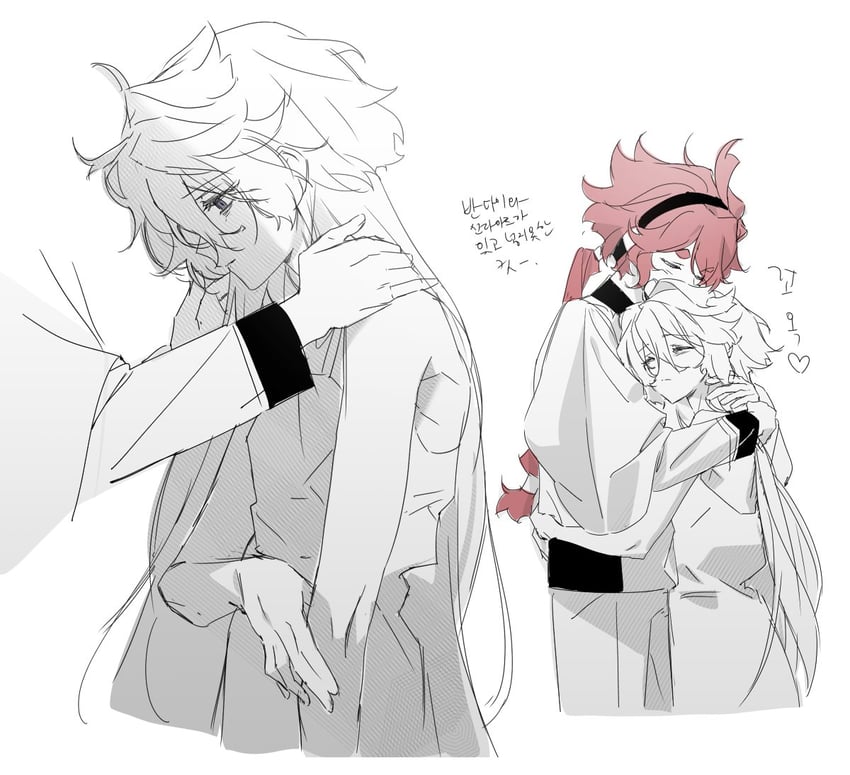 suletta mercury and miorine rembran (gundam and 1 more) drawn by seza_(enlwnaos)