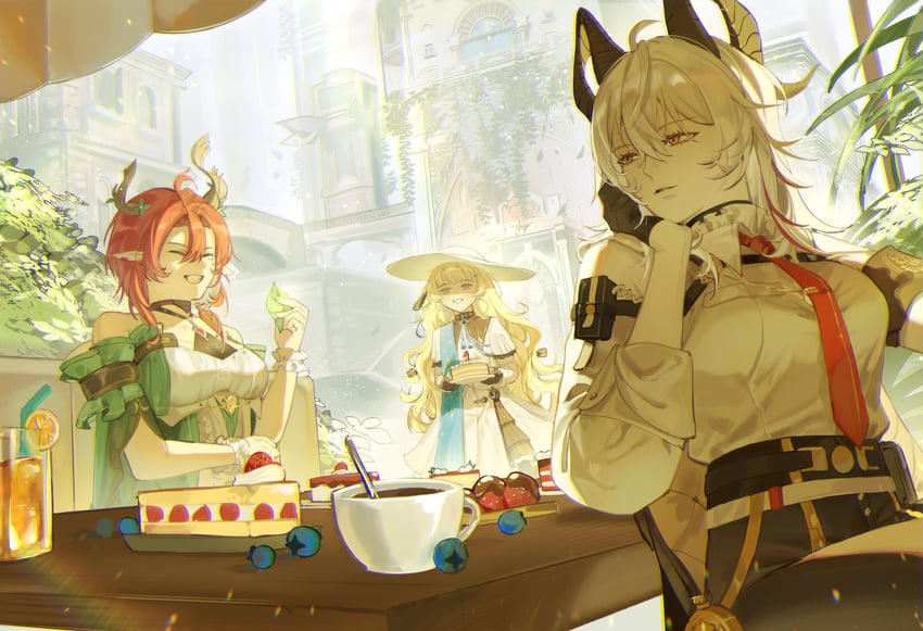 zani, phoebe, and ciaccona (wuthering waves) drawn by toriumu