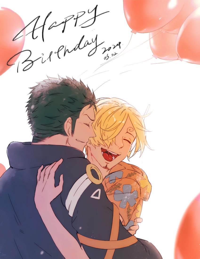 roronoa zoro and sanji (one piece) drawn by brener