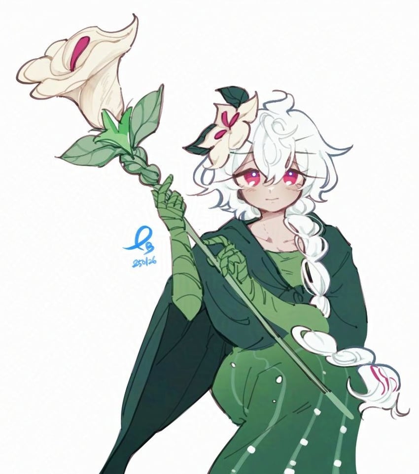 white lily cookie (cookie run and 1 more) drawn by pb_epi_0