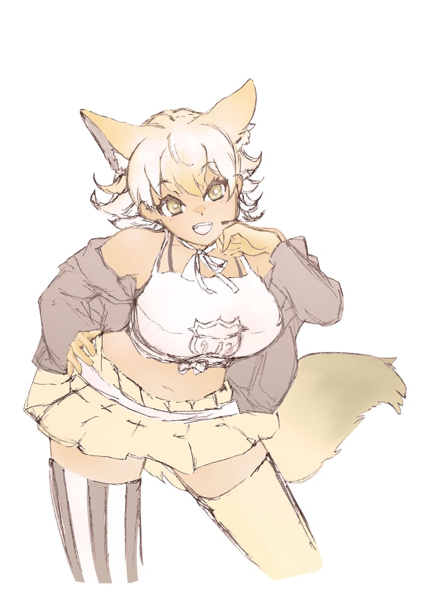coyote (kemono friends and 1 more) drawn by kemo24v