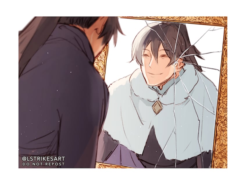 nacht faust and morgen faust (black clover) drawn by lightningstrikes