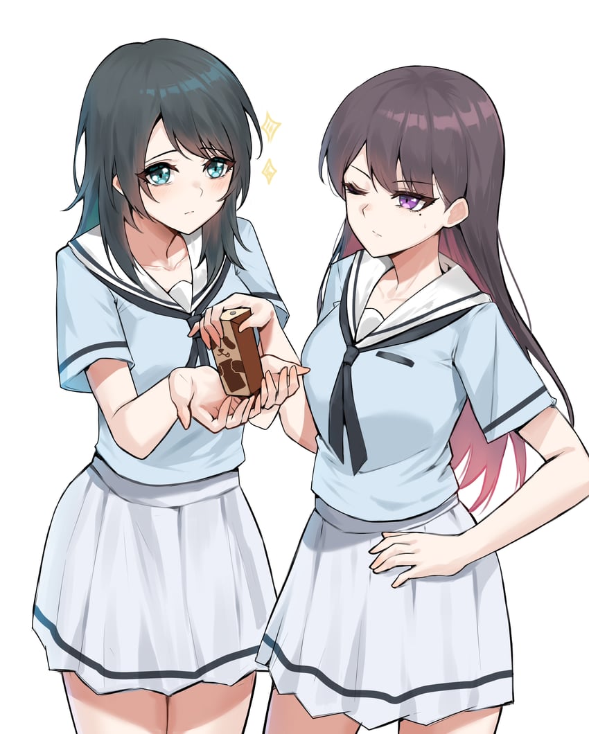 shiina taki and yahata umiri (bang dream! and 1 more) drawn by unique_(pixiv12704744)