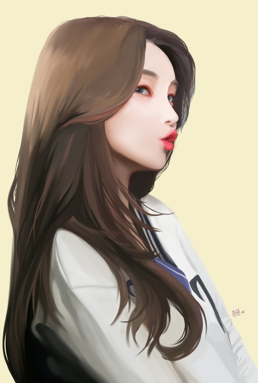 sowon (real life and 1 more) drawn by 12_07sh